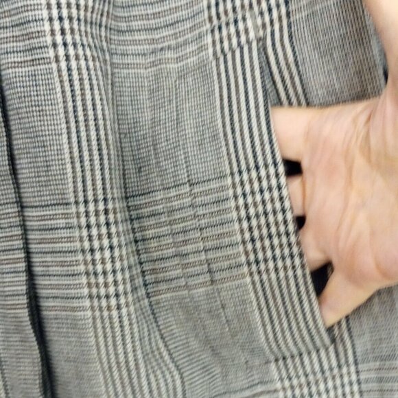 Banana Republic Houndstooth Plaid Wool-Blend Blazer Jacket - Picture 8 of 11